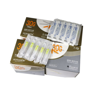 30G мезо игла 4 мм длина 304 нержавеющей стали 100 шт / коробка для кожного наполнителя