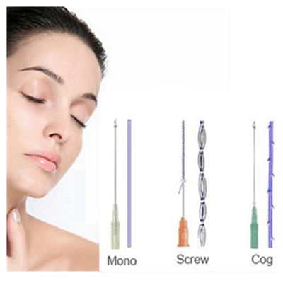 Ультра-лифтовая нить для подъема лица Pdo Skin Tightening Pdo Pcl Plla Cog Mono Screw Threads