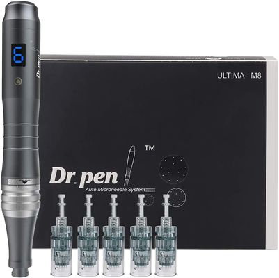 Dr. Pen Ultima M8 Профессиональный аппарат для микроигольчатой терапии Дермапен USB перезаряжаемый 5 шт. картридж с 32 иглами