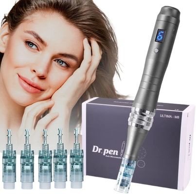 Dr. Pen Ultima M8 Профессиональный аппарат для микроигольчатой терапии Дермапен USB перезаряжаемый 5 шт. картридж с 32 иглами