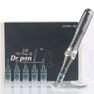 Dr. Pen Ultima M8 Профессиональный аппарат для микроигольчатой терапии Дермапен USB перезаряжаемый 5 шт. картридж с 32 иглами