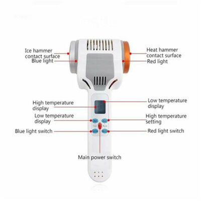 Ультразвуковая криотерапия с горячим холодным молотком, светодиодный лифтинг-аппарат для омоложения кожи лица
