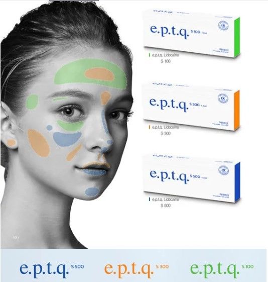 Наполнитель для инъекции губ Eptq Наполнитель для инъекции коллагена Корея Подтверждение знаменитостей E.P.T.Q. Epitique S100 S300 Наполнитель Известный бренд CE-утвержденный Eptq Ha Filler