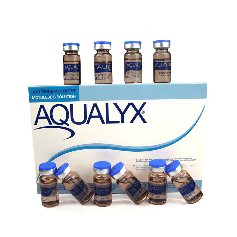Инъекции Aqualyx для растворения жира кабельный инъекционный липолиз ppcs потеря раствора масса 8ml x 10 бутылок AQUALYX
