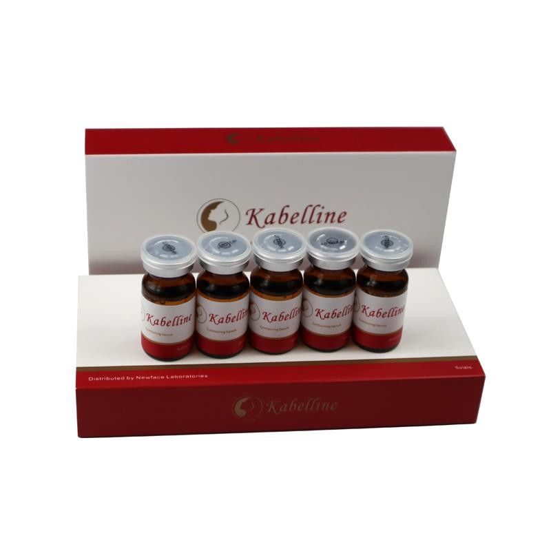 Инъекции для растворения жира Kabelline 5 флаконов X8ml Раствор для похудения лица и тела Контурная сыворотка Красочные изделия